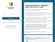Tablet Screenshot of learn.scu.edu.au